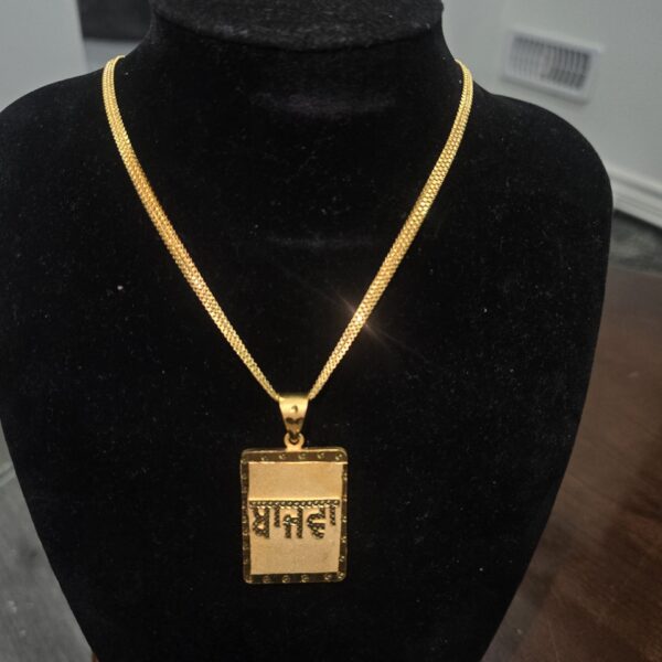 BAJWA locket and chain (2grms gold ) pure gold