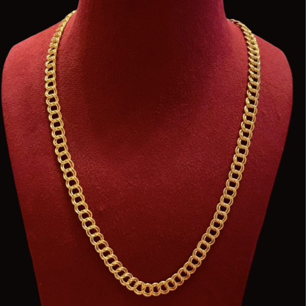 1 Gram Gold Chain| Double Cuban| The Kada Hub