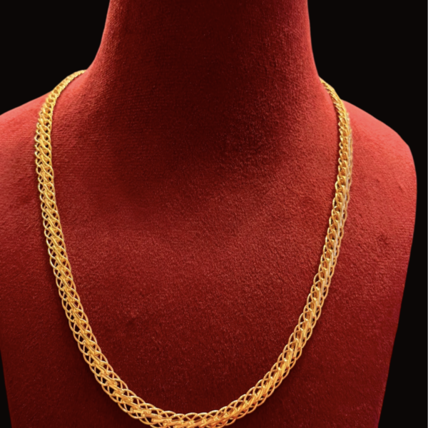 1 gram gold chain | Sleek Net Men| The Kada Hub
