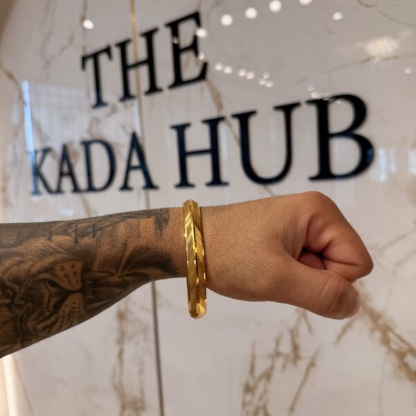 1 Gram Gold Kada| Diamond Cut Kada| The Kada Hub