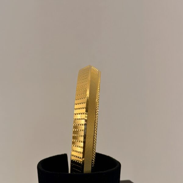 1 Gram Gold Kada | Crosshatch Textured|The Kada Hub|