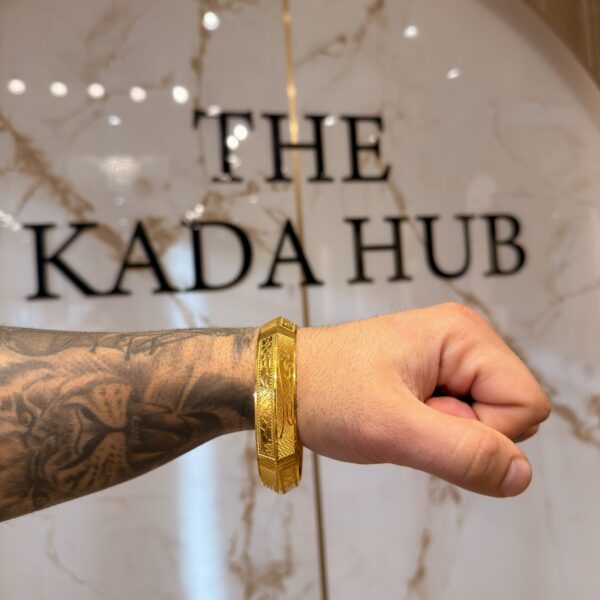 1 Gram Gold Kada| Royal Carved| The Kada Hub