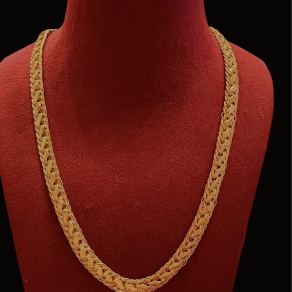 1 Gram Gold Chain Lotus The Kada Hub