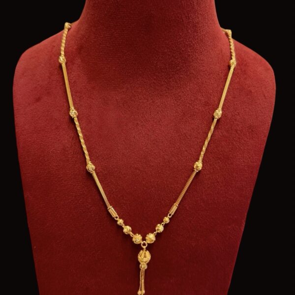 1 Gram Gold Fancy chain for women | The Kada Hub